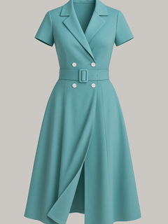 Kiera | Kvinders Elegant Midi Kjole
