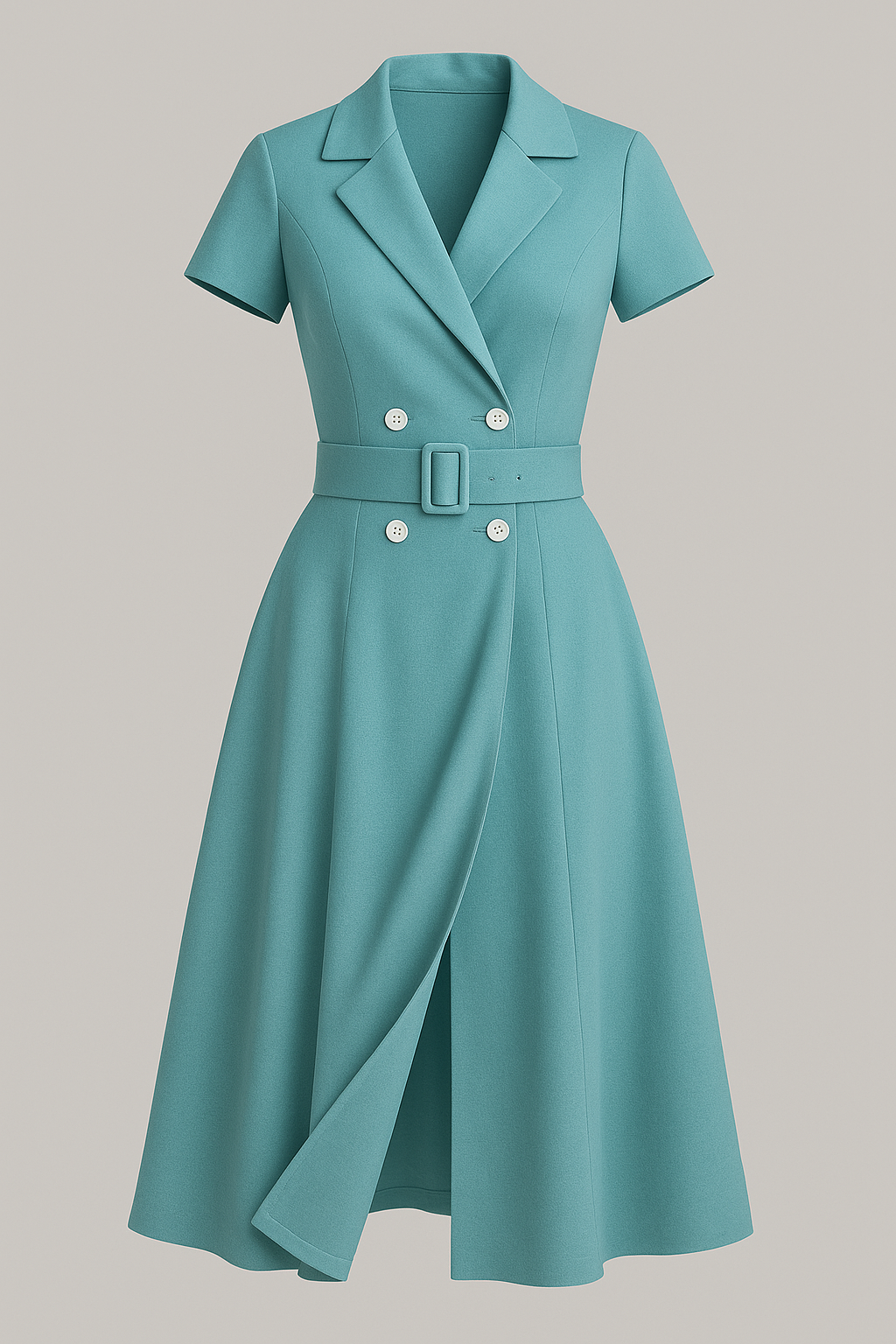 Kiera | Kvinders Elegant Midi Kjole - Lys blå - Midi Kjoler - {{ product_tags }