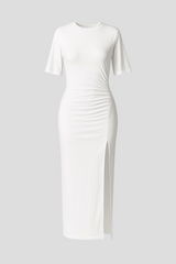 Gia | Women's Elegant Midi Dress with Slit