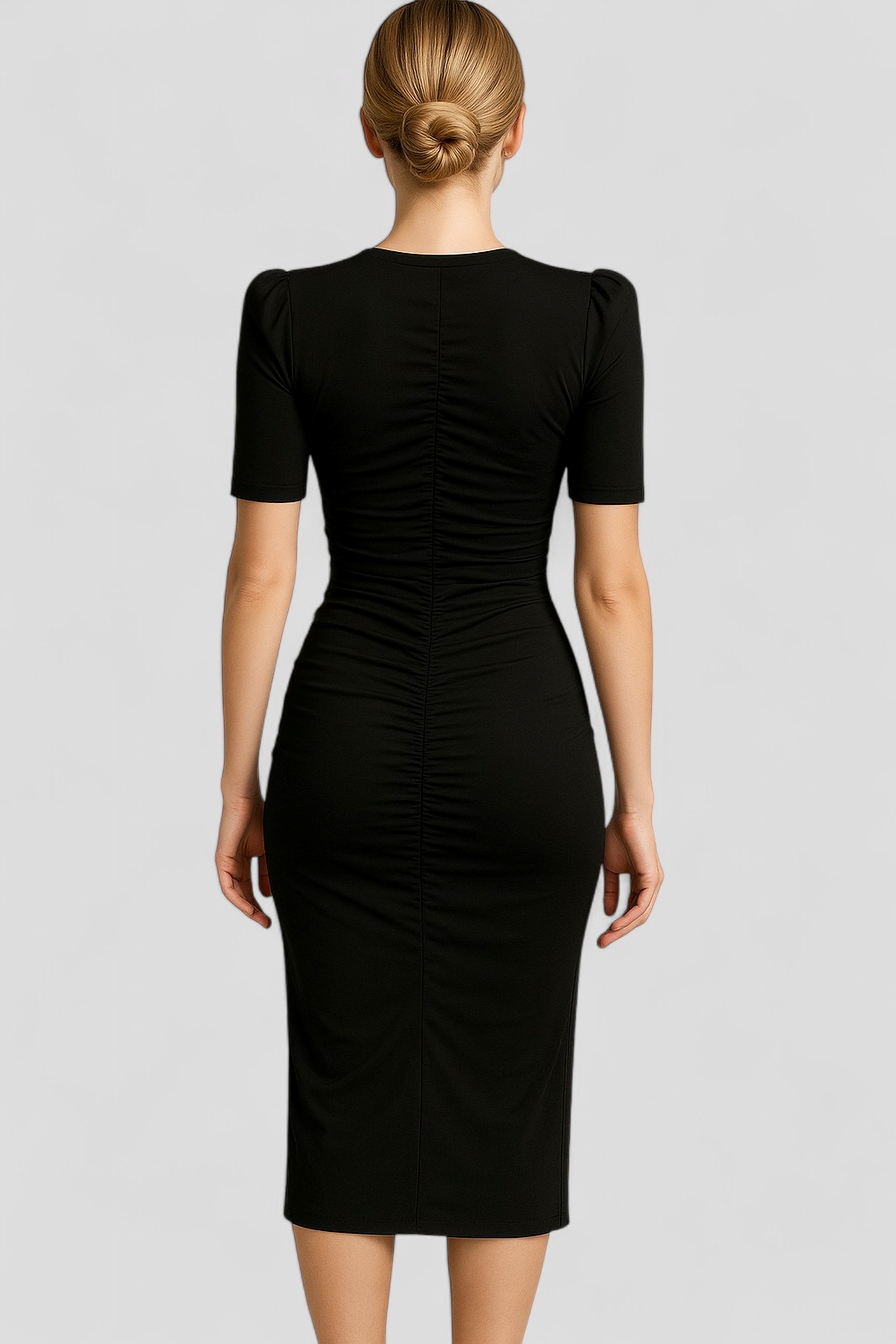 Gia | Kvinders Elegant Midi Kjole med Spalte - - Kvinders Kjoler - {{ product_tags }