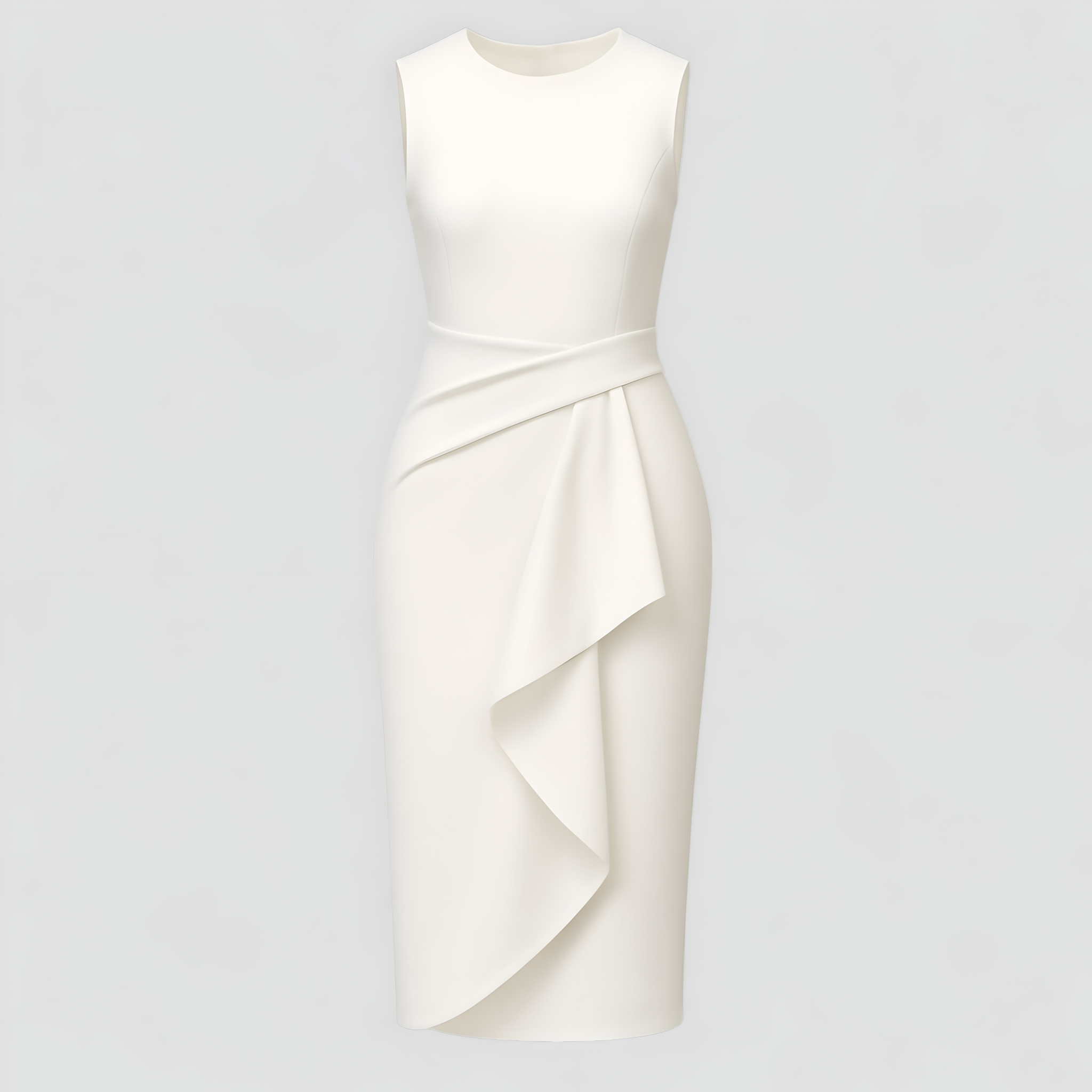 Arica | Kvinders Elegant Slim-Fit kjole - Hvid - Kvinders Kjoler - {{ product_tags }