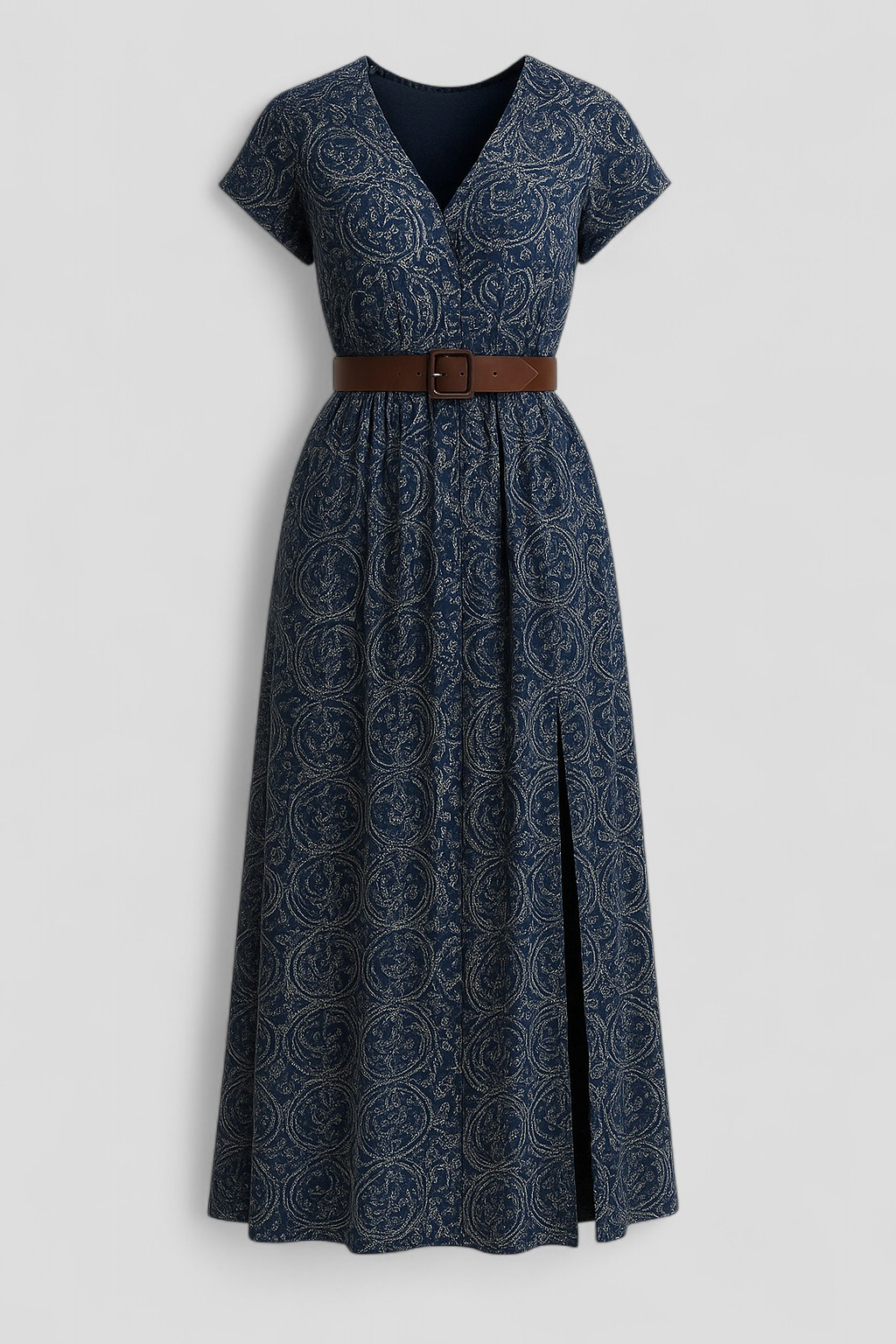 Nelle | Kvinders Elegant Sommer Maxi Kjole - Blå - Maxi Kjoler - {{ product_tags }
