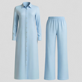 Valeria | Set elegant de vară pentru femei cu rochie bluză și pantaloni