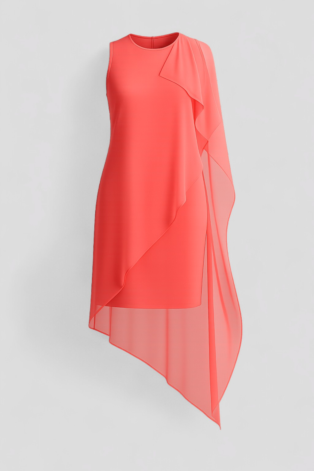 Edita | Kvinders Elegant Sommerkjole Uden Ærmer - Rosa salmon - Kjoler - {{ product_tags }