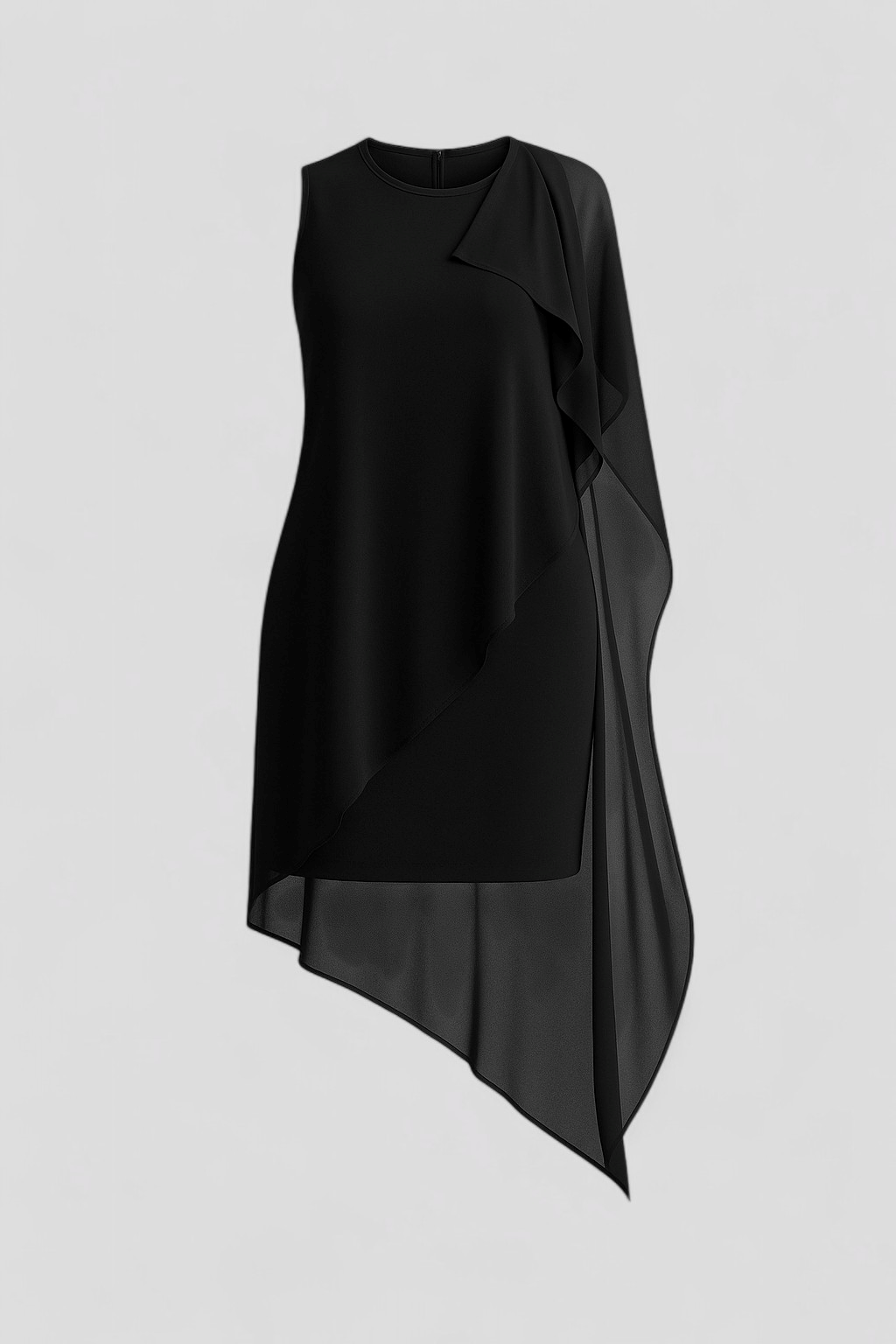 Edita | Kvinders Elegant Sommerkjole Uden Ærmer - Sort - Kjoler - {{ product_tags }
