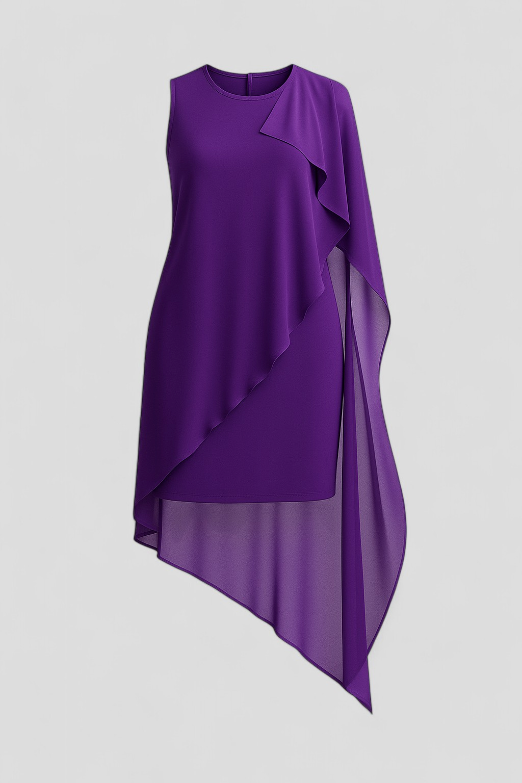 Edita | Kvinders Elegant Sommerkjole Uden Ærmer - Lilla - Kjoler - {{ product_tags }