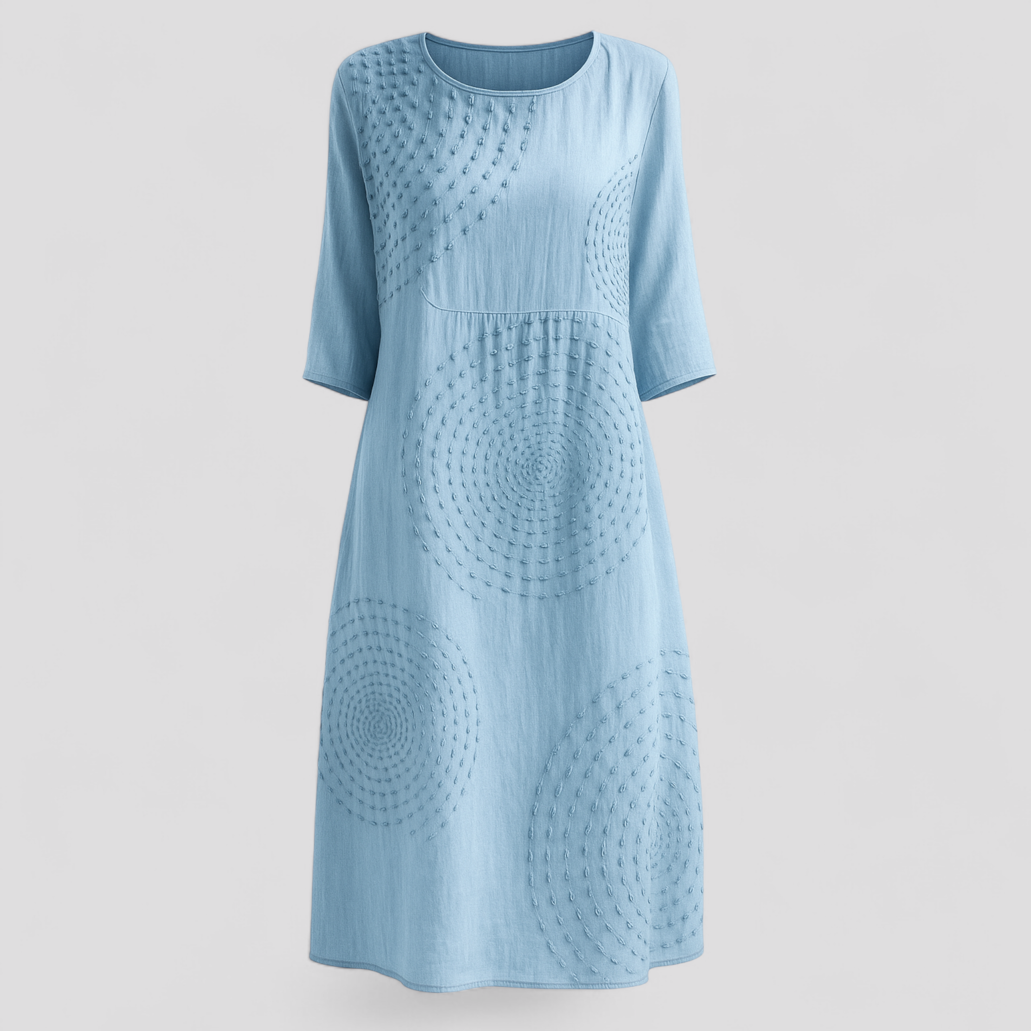 Nevie | Kvinders Elegant Sommerkjole - Isblå - Kjoler - {{ product_tags }