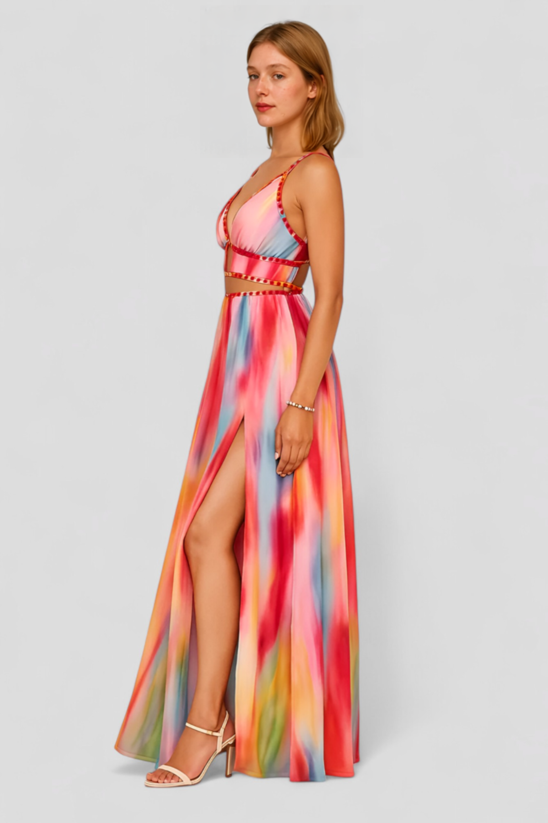 Fia | Kvinders Elegant Lang Maxi Kjole - - Maxi Kjoler - {{ product_tags }