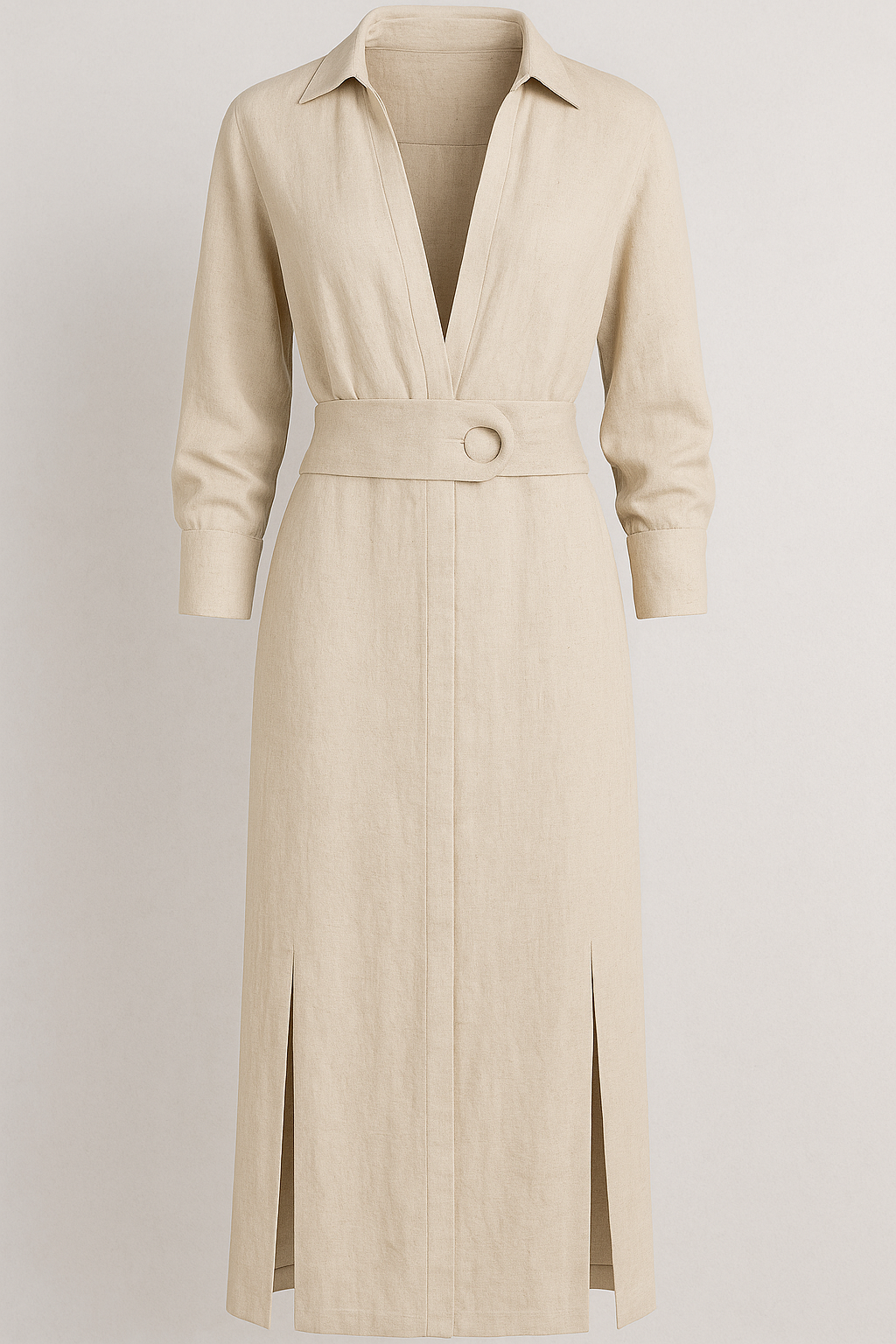 Maggie | Kvinders Elegant Maxi Kjole - Beige - Kvinders Kjoler - {{ product_tags }