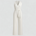 Aela | Kvinders Elegant V-Hals Jumpsuit Uden Ærmer