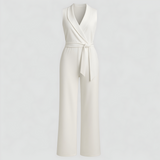 Aela | Women's elegant V-neck sleeveless jumpsuit