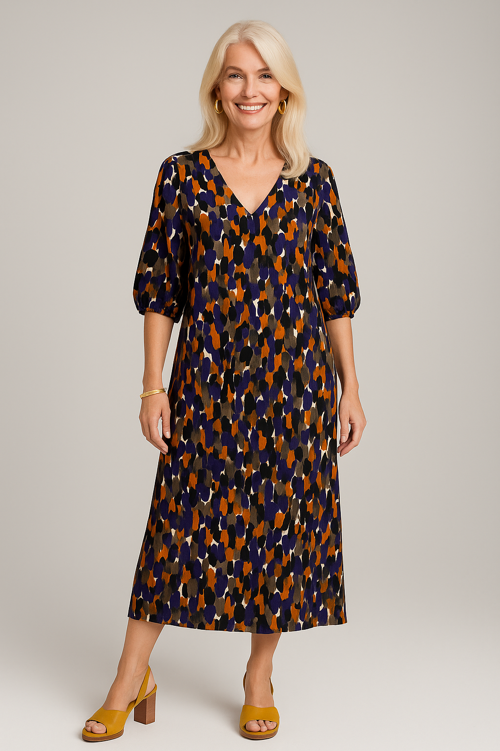 Eleonor | Kvinders Elegant Vintage Maxi Kjole - - Maxi Kjoler - {{ product_tags }