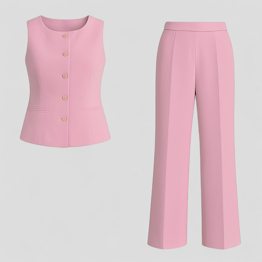 Ambra | Kvinders Elegante Sæt til Enhver Lejlighed - Rosa - Kvinders tøj - {{ product_tags }