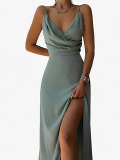 Katia | Kvinders Satin Maxi Kjole