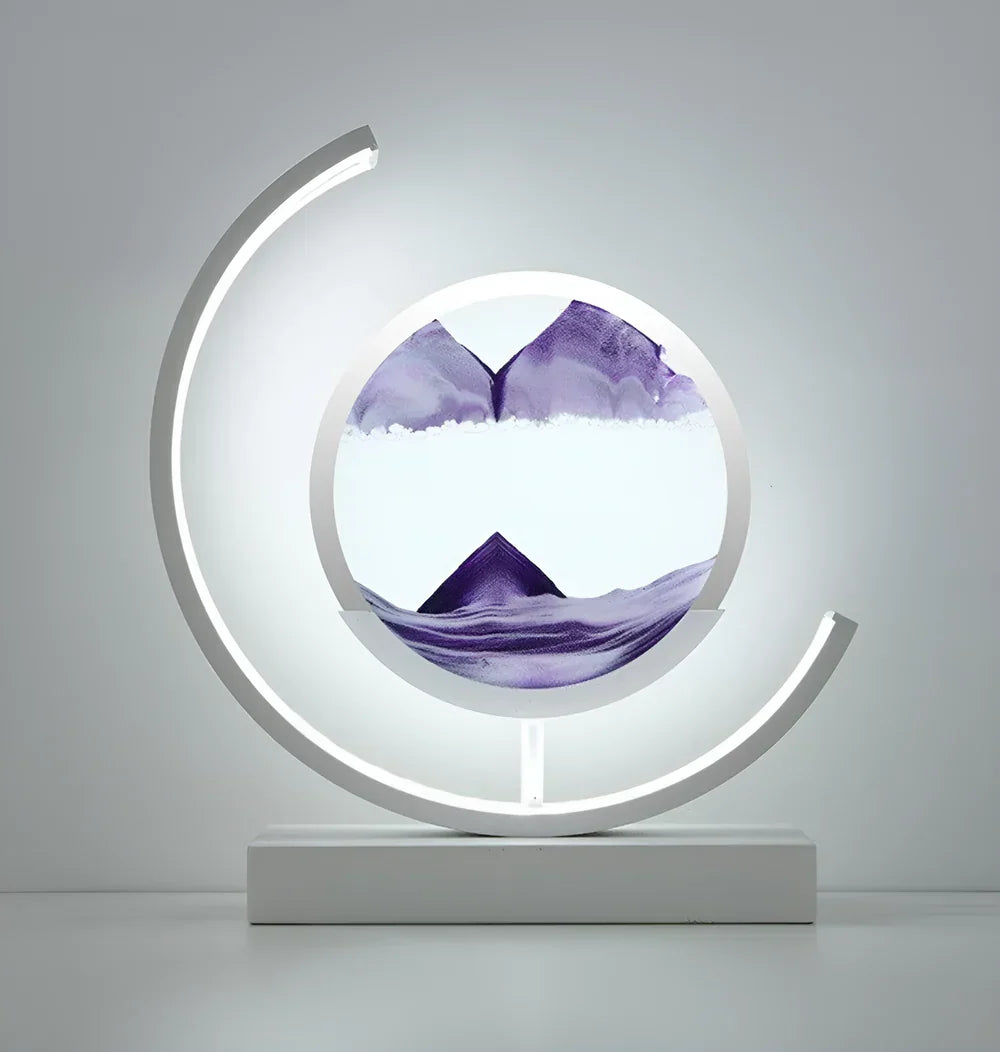 LED Sandkunst Bordlampe – Flydende Sand Design