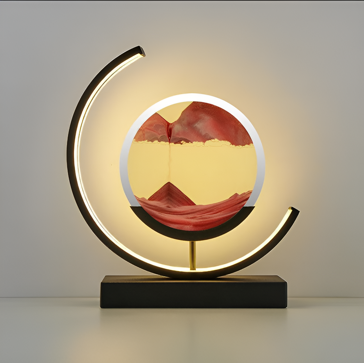 LED Sandkunst Bordlampe – Flydende Sand Design