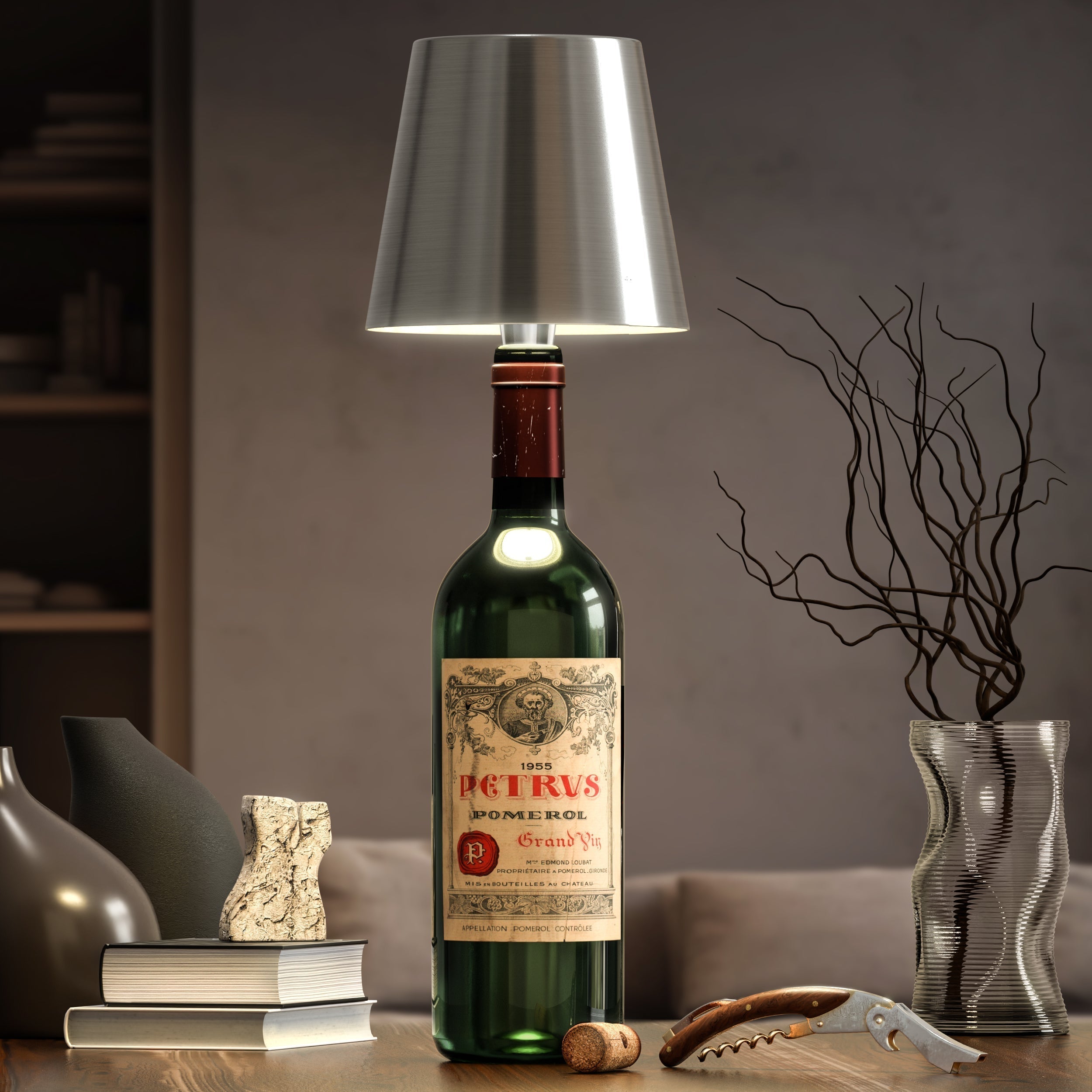ARIA - Trådlampe til Flaske - Bærbar og Stilfuld Belysning - - house & garden - {{ product_tags }