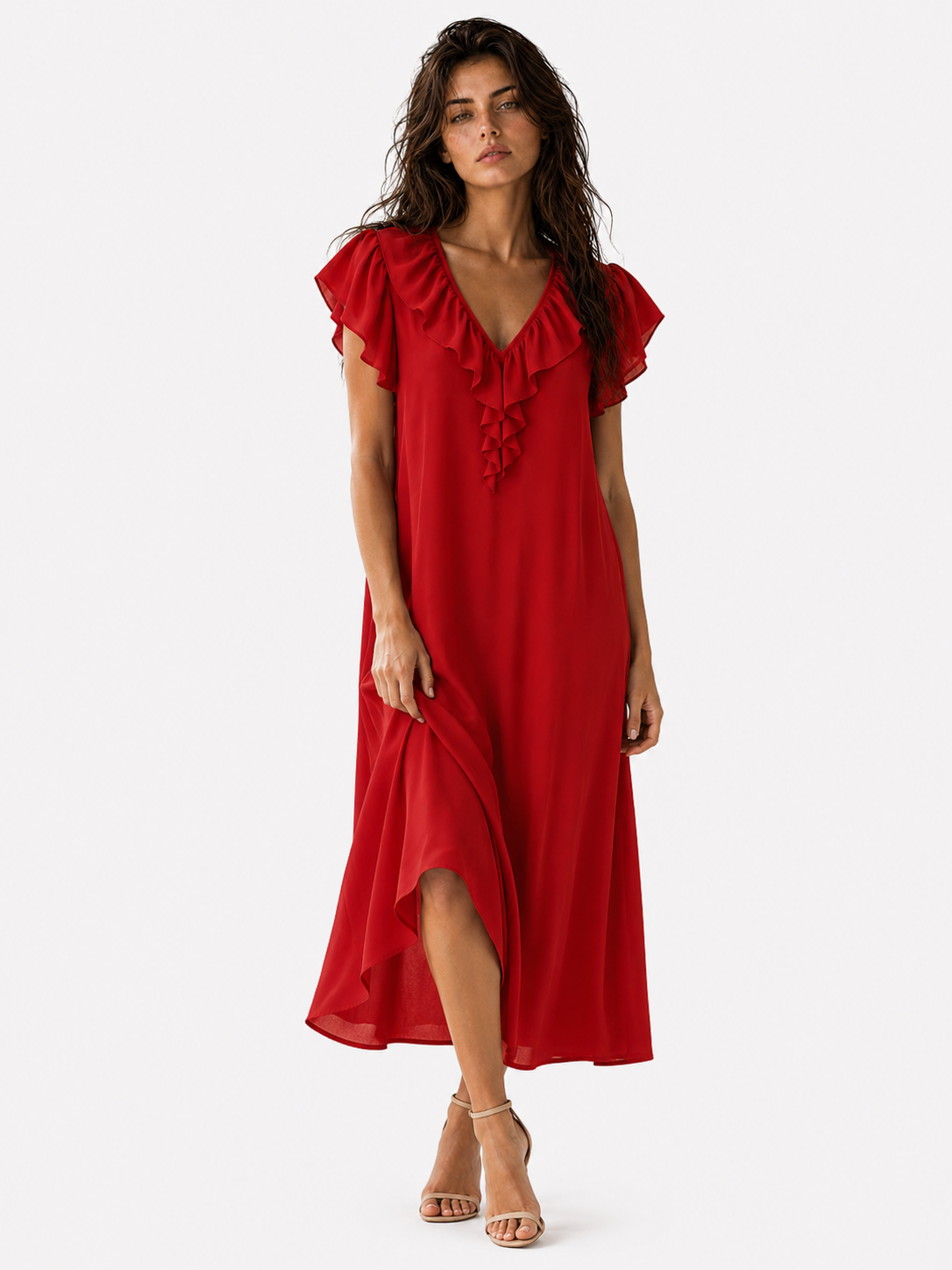 Camellia | Rochie boemă lungă