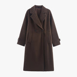 Angela | Long Wool Coat for Women Black Elegant