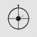 Stort Lydløst Vægur - Moderne Minimalistisk Design