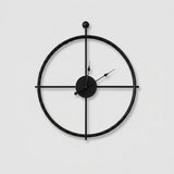 Stort Lydløst Vægur - Moderne Minimalistisk Design
