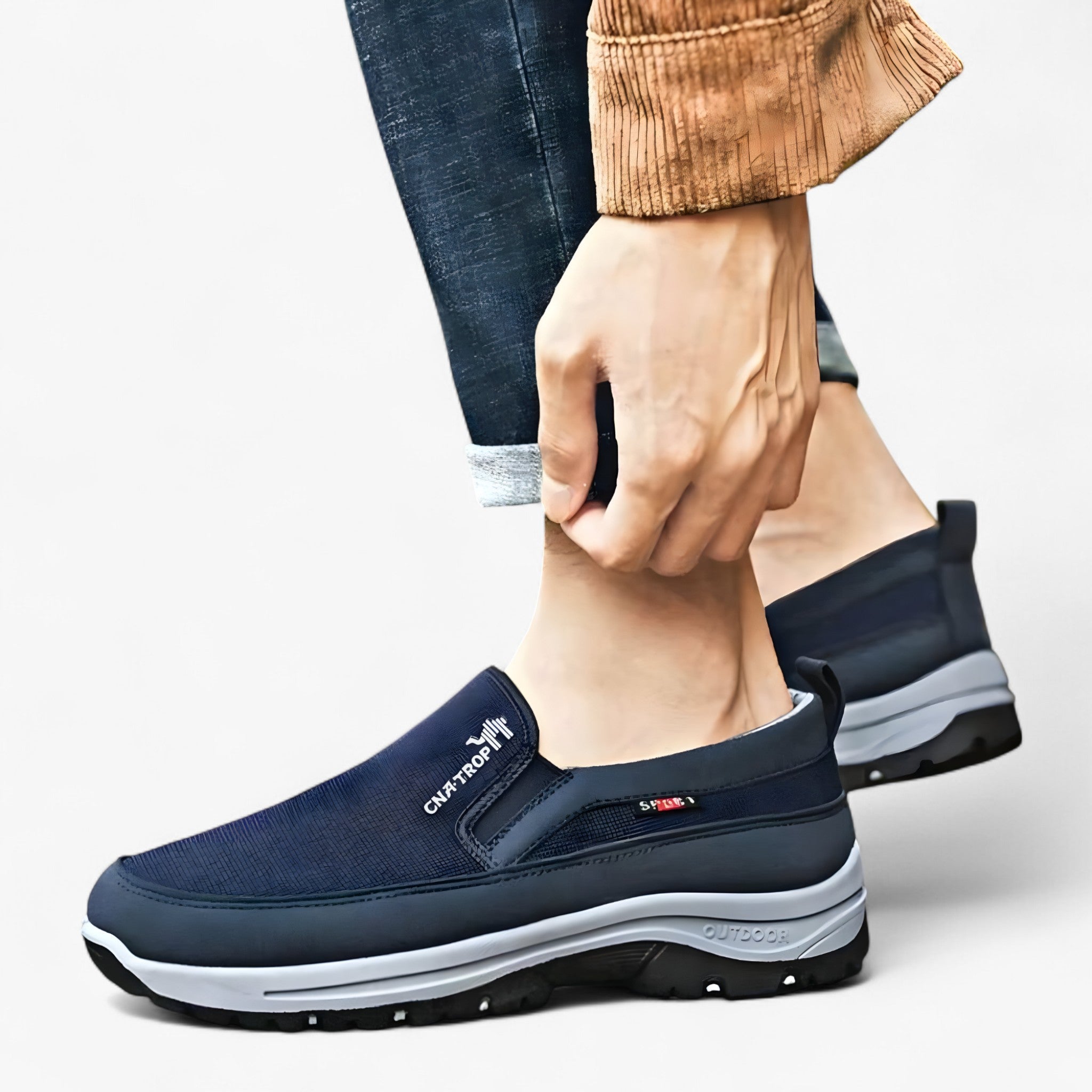 Leon | HerreUdendørs Slip-On Sko – Robuste, Åndbare, Klare - - men's fashion - {{ product_tags }