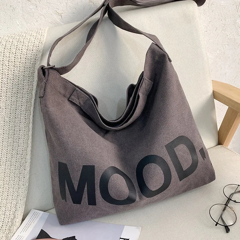 Vibe - taske i lærred med synligt print - - bags - {{ product_tags }