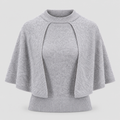 Strikket Sweater med Cape