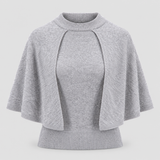 Strikket Sweater med Cape