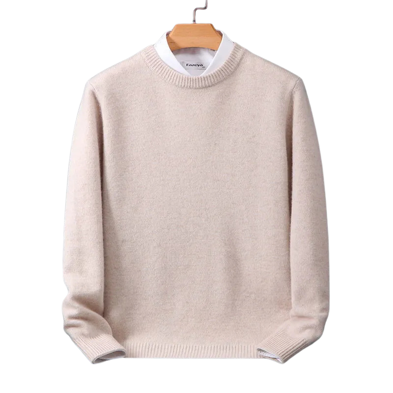 Herre Cashmere Striktrøje - Blød Uldpullover