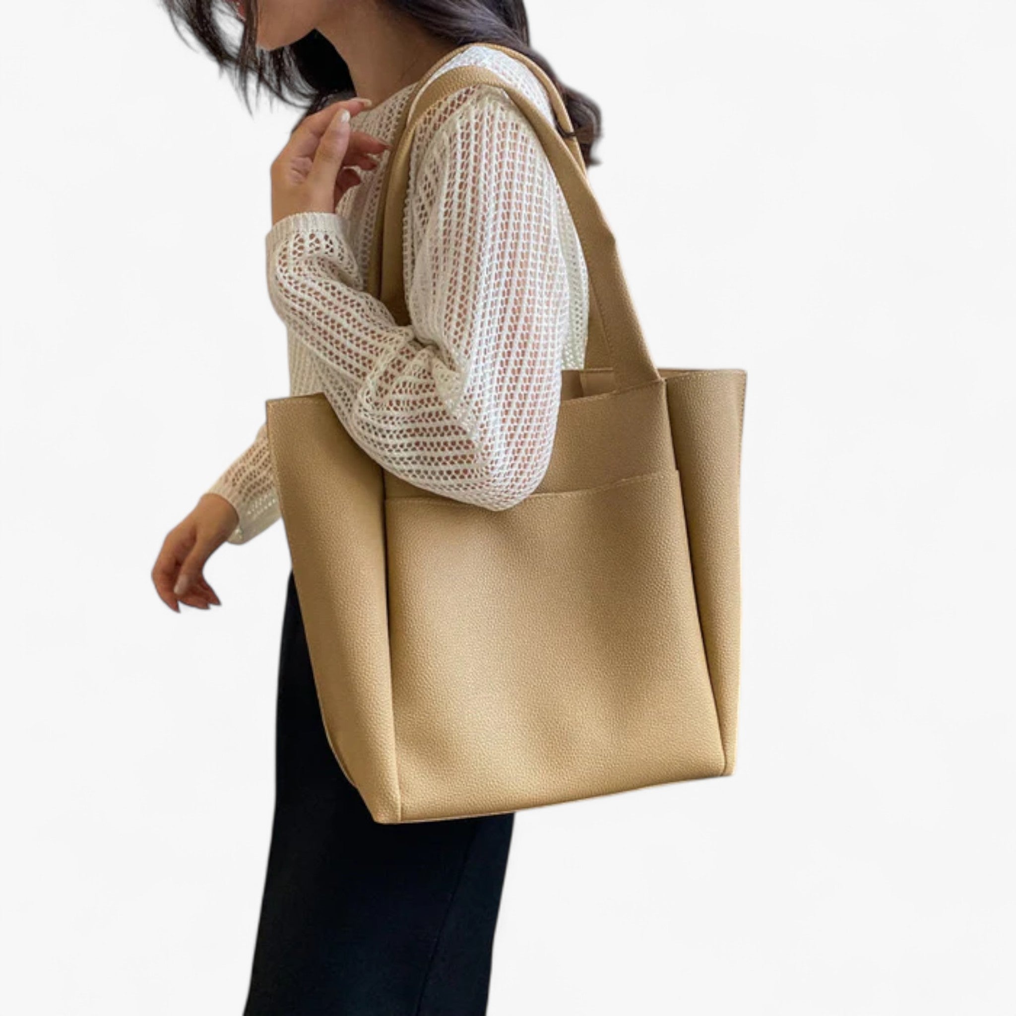 Lyka | Coï Luxe Vegansk Læder Skuldertaske - - Lyka | Coï Luxe Vegansk Læder Skuldertaske - €25 - {{ product_tags }