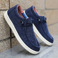 Herre loafers i letvægts canvas - sporty med elastisk snøre