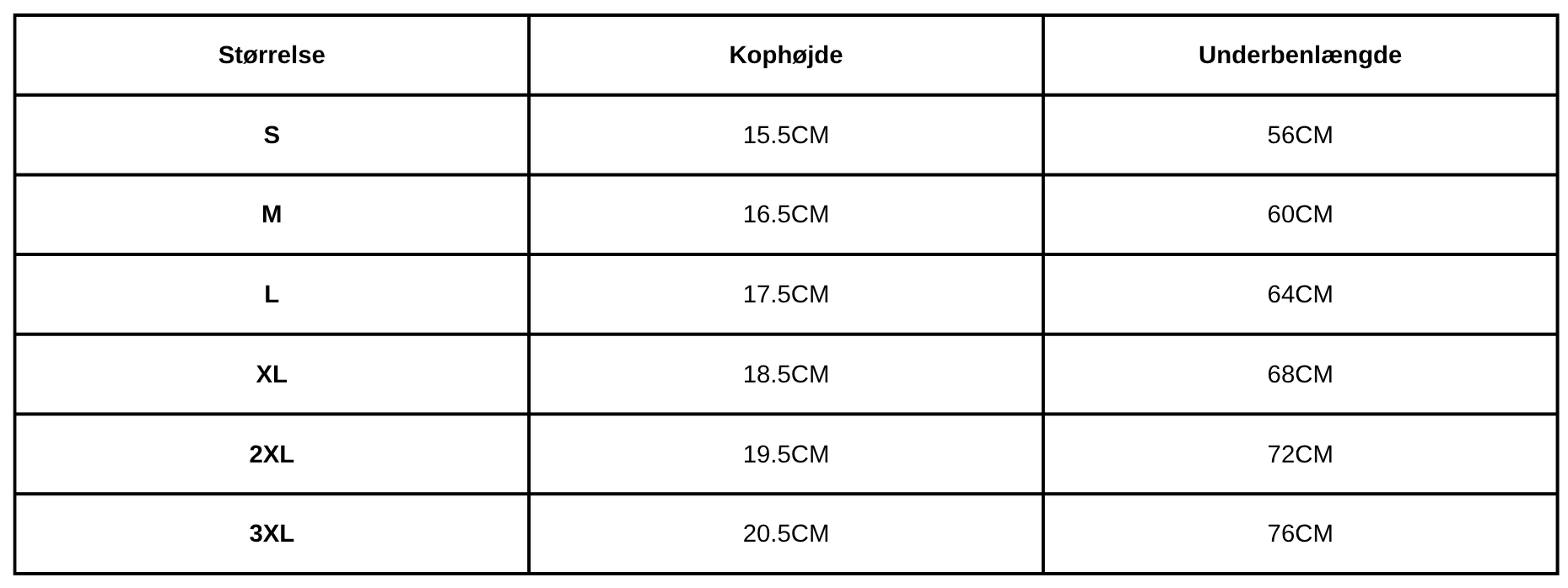 Size Guide