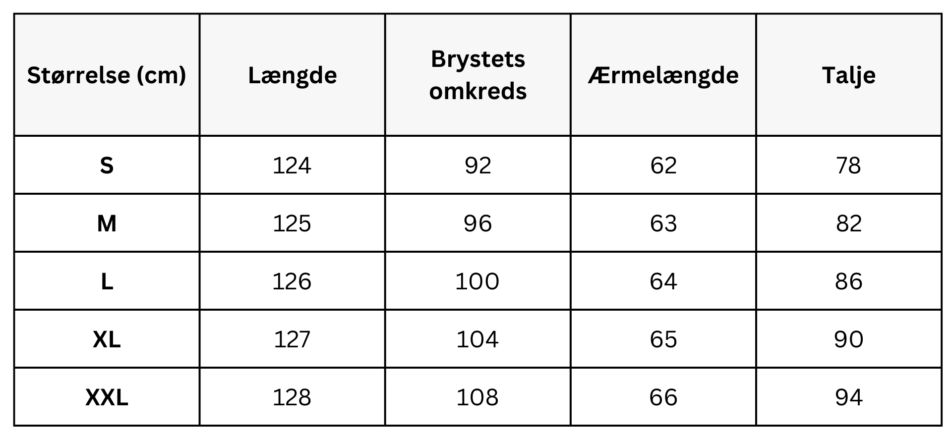 Size Guide