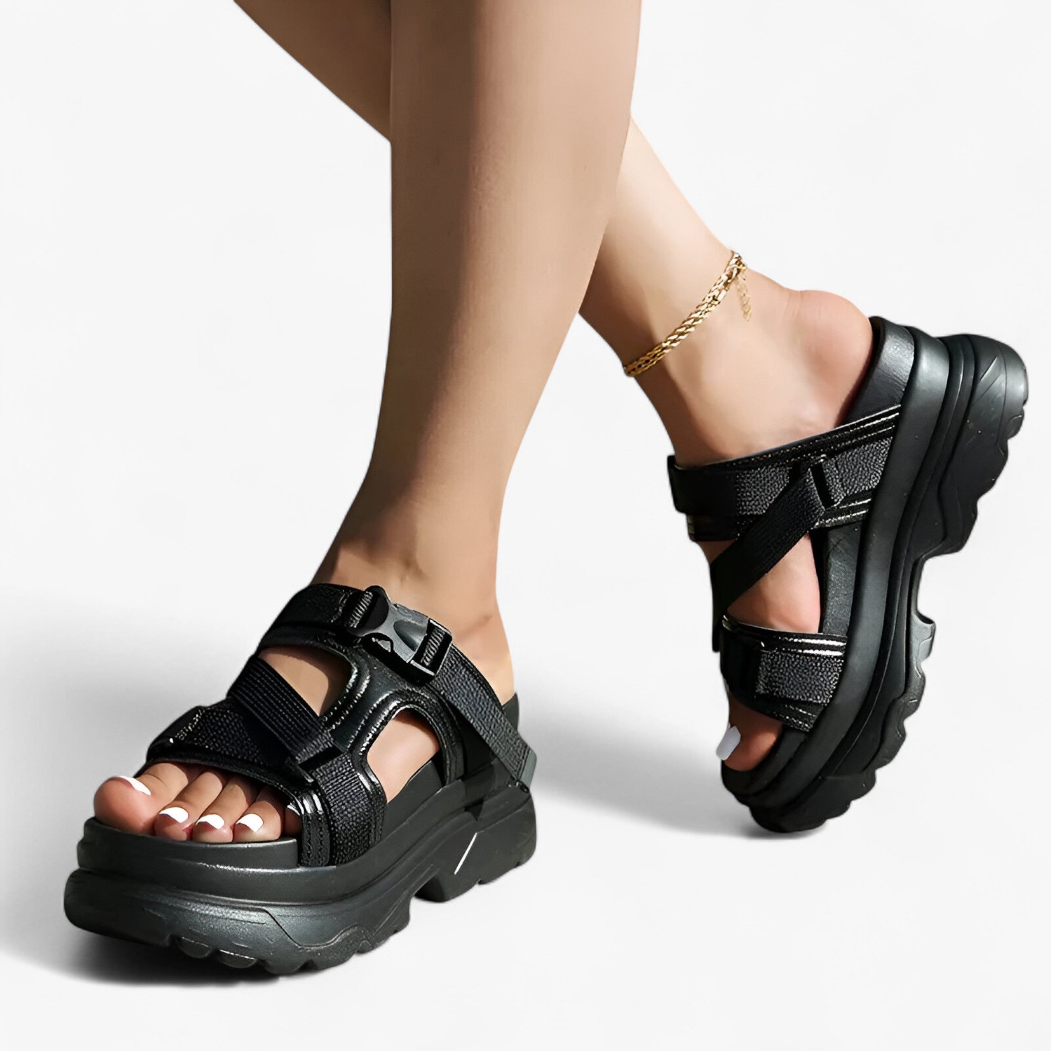 Maica | Sandaler med tykke såler – Komfortable og holdbare - - women's fashion - {{ product_tags }