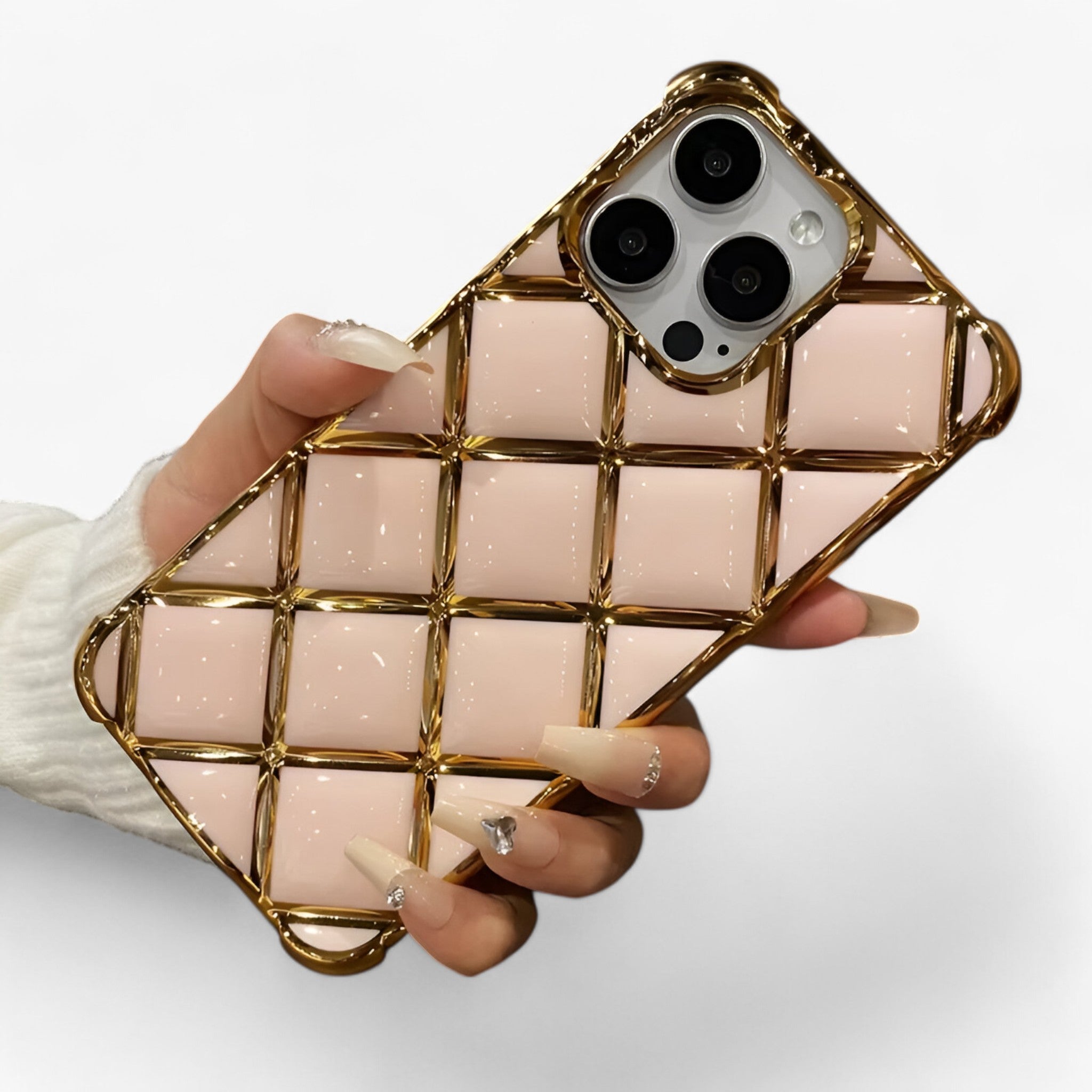 Elena | Luksus diamantgitter-telefonetui - Lyserød - other - {{ product_tags }