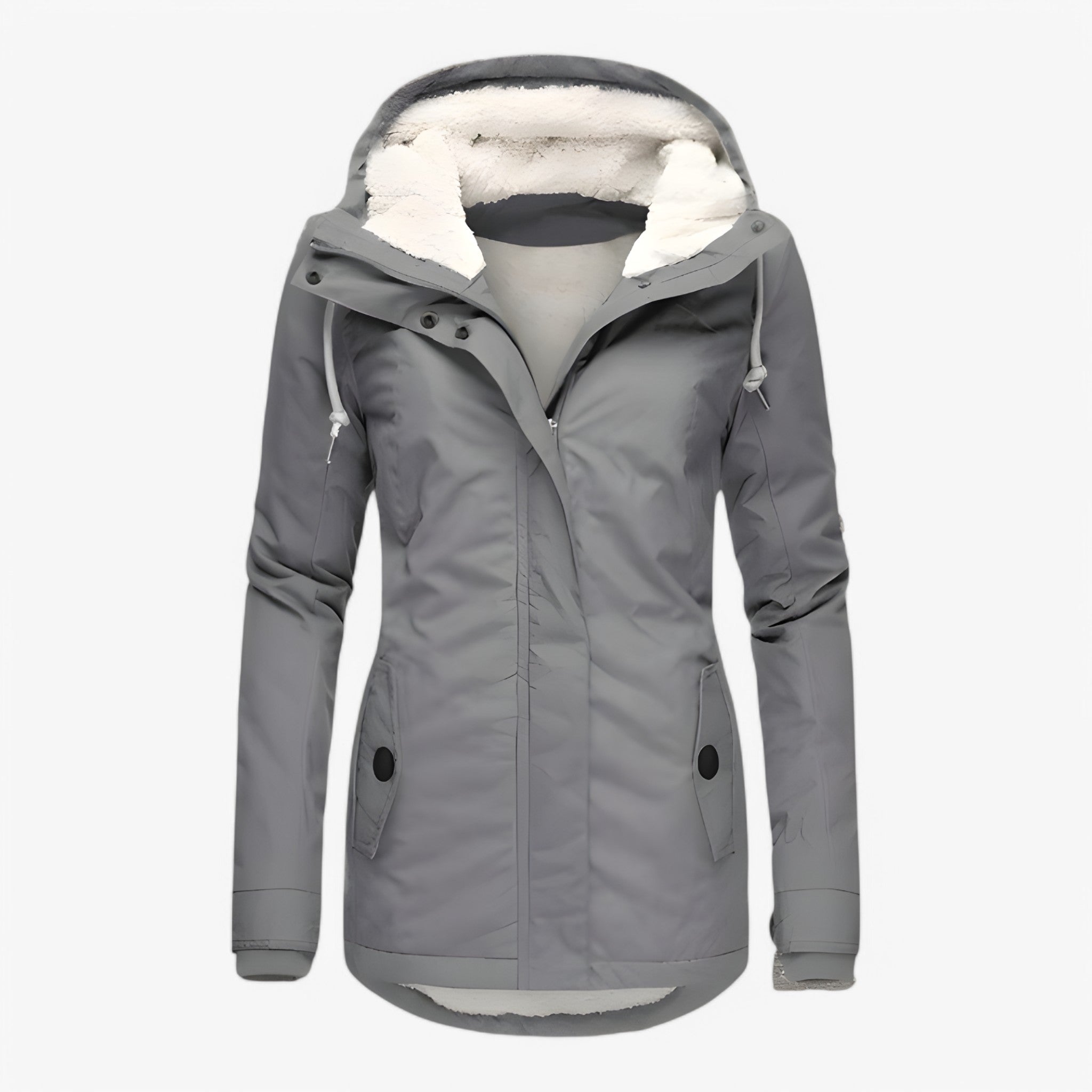 Freya | Vinterjakke - Grå - winter - {{ product_tags }