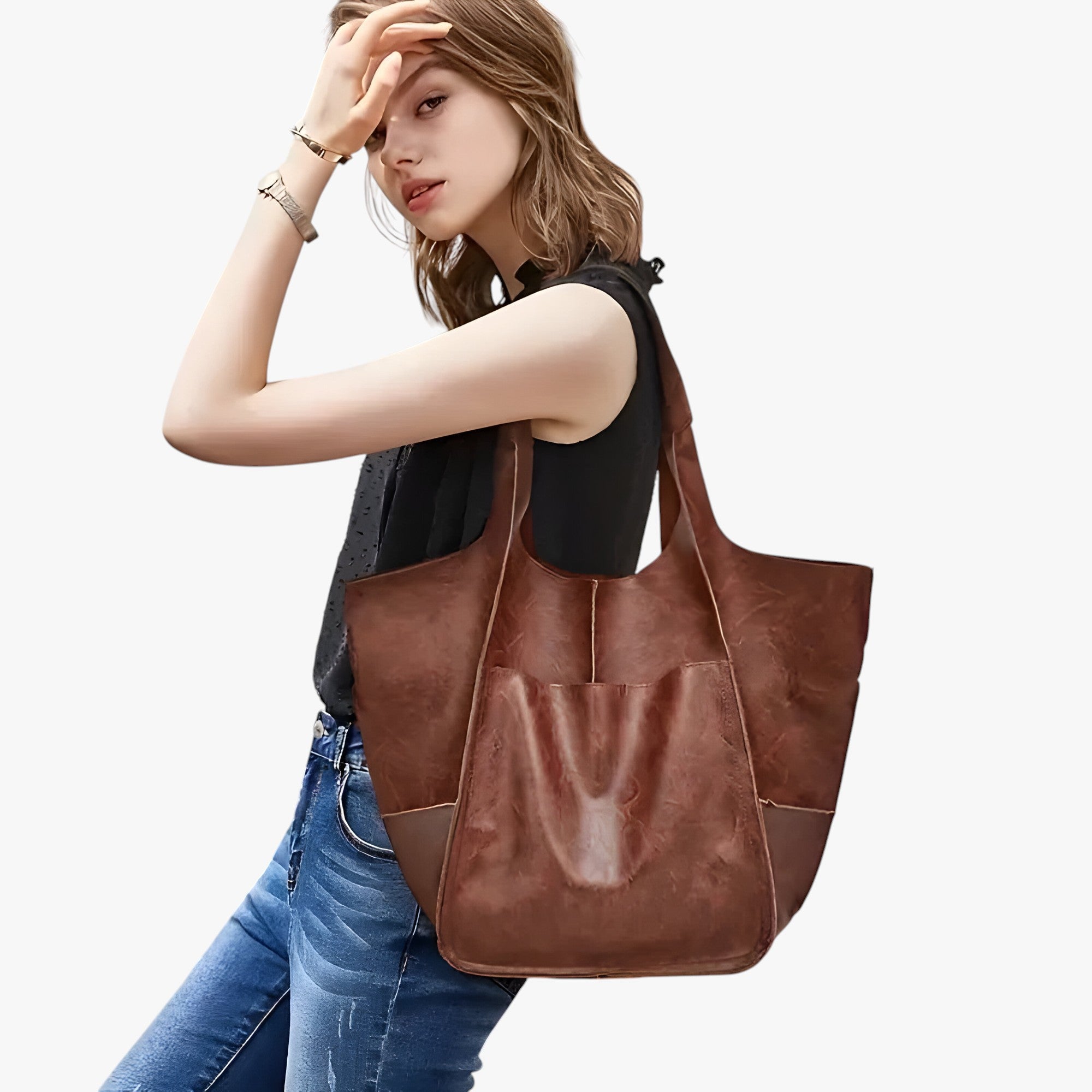 Marianne Schoudertas | Groot zacht PU leer Tote Bag - - bags - {{ product_tags }