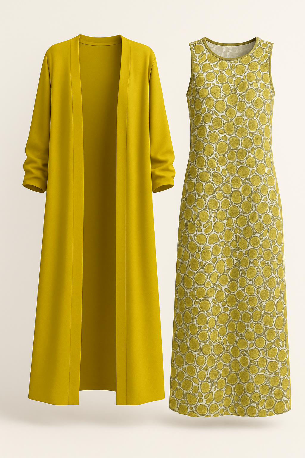 Laverne | Matchende Sæt Dame - Elegant Blazer Sæt - Gul - Kvinders tøj - {{ product_tags }