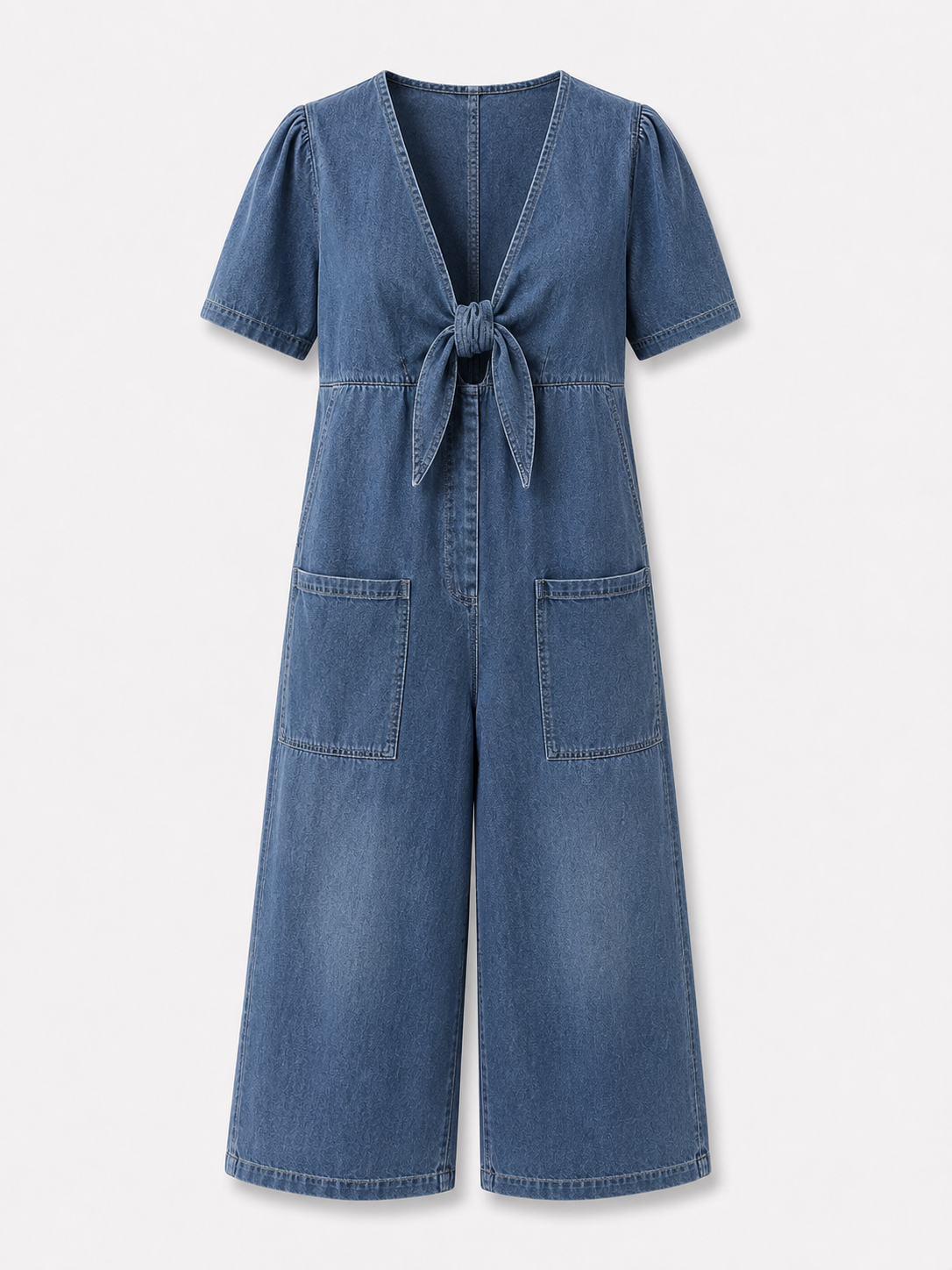 Maya | Dame Jumpsuit i Polyester med Bindebånd Foran