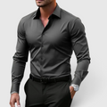 Herre Slim Fit Skjorte - Casual Knapskjorte