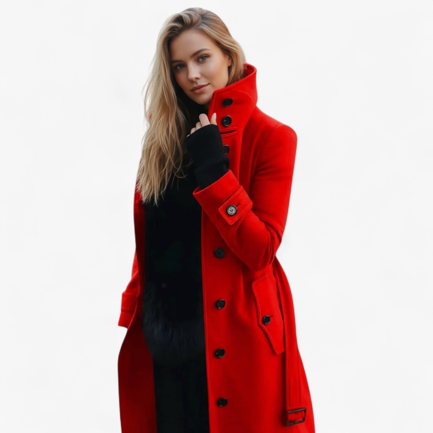 Mille | Uldfrakke med Høj Krave | Uldblanding | Perfekt til Koldere Dage - - Jacket - {{ product_tags }