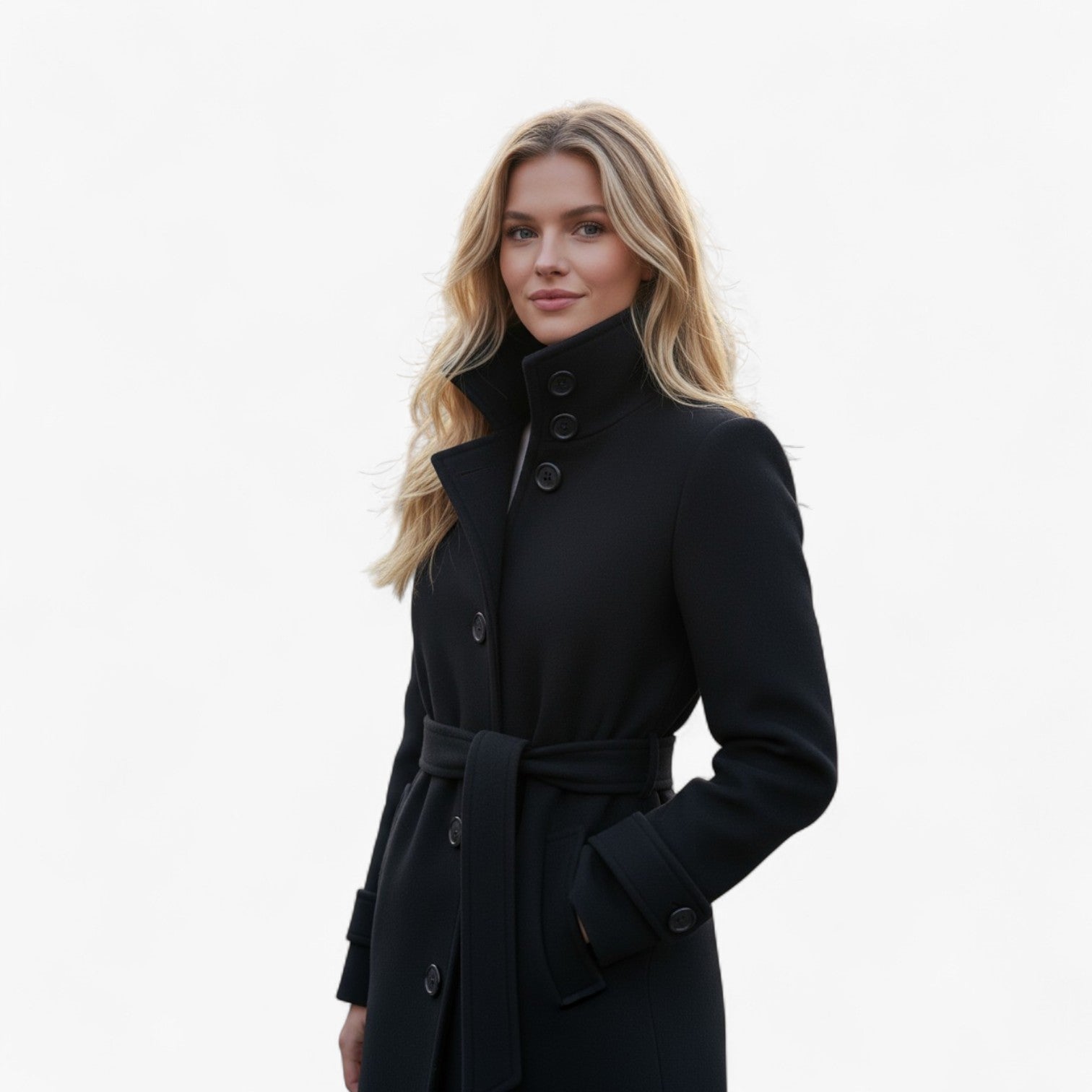 Mille | Uldfrakke med Høj Krave | Uldblanding | Perfekt til Koldere Dage - - Jacket - {{ product_tags }