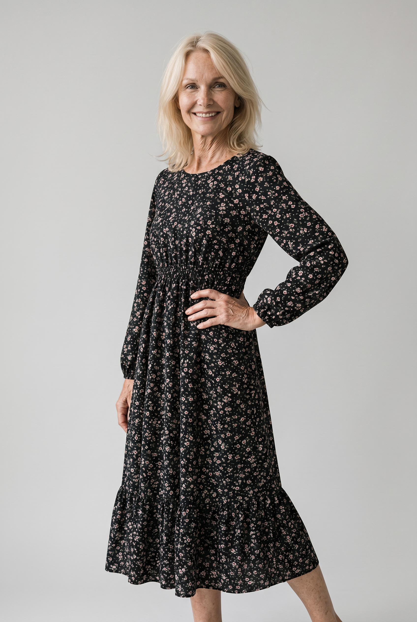 Thalia | Kvindernes Elegant Blomster Kjole