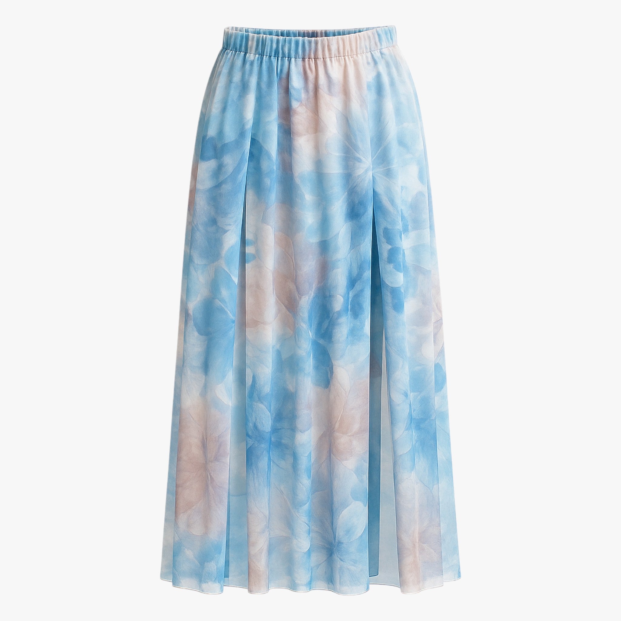 Lyra | Kvinders Blå Sweater og Blomster Nederdel - - Kvinders tøj - {{ product_tags }
