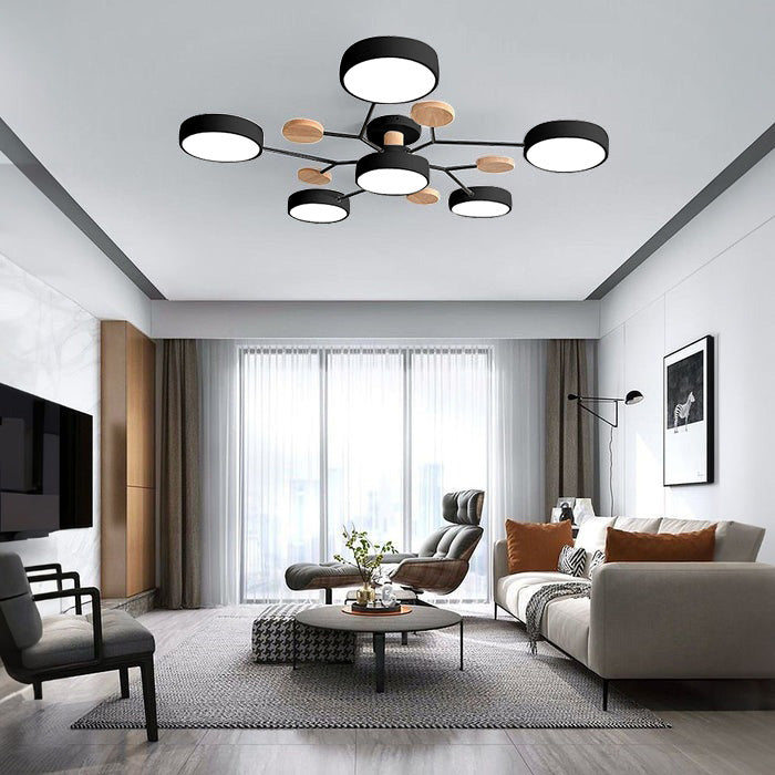 LED Loftslampe - Multi-Hoved Indbygget