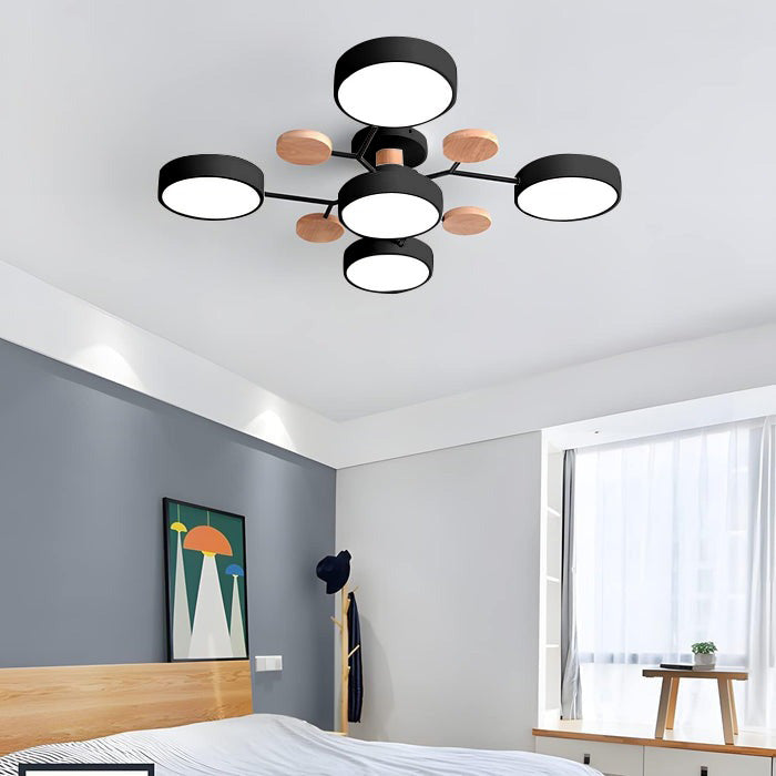 LED Loftslampe - Multi-Hoved Indbygget