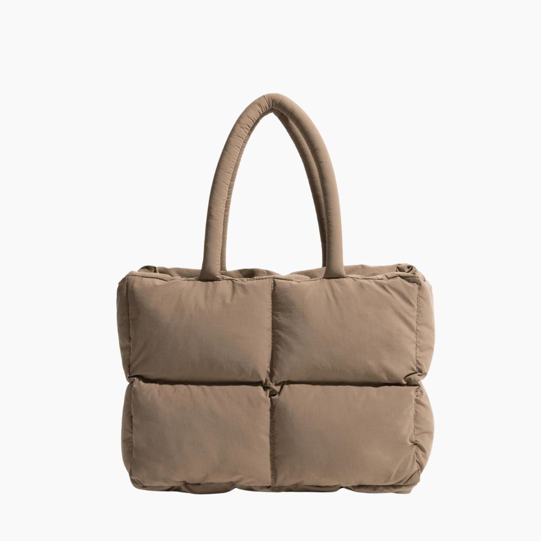 Moderne Skuldertaske Dame med Rummelig Design - Brun - Håndtasker - {{ product_tags }