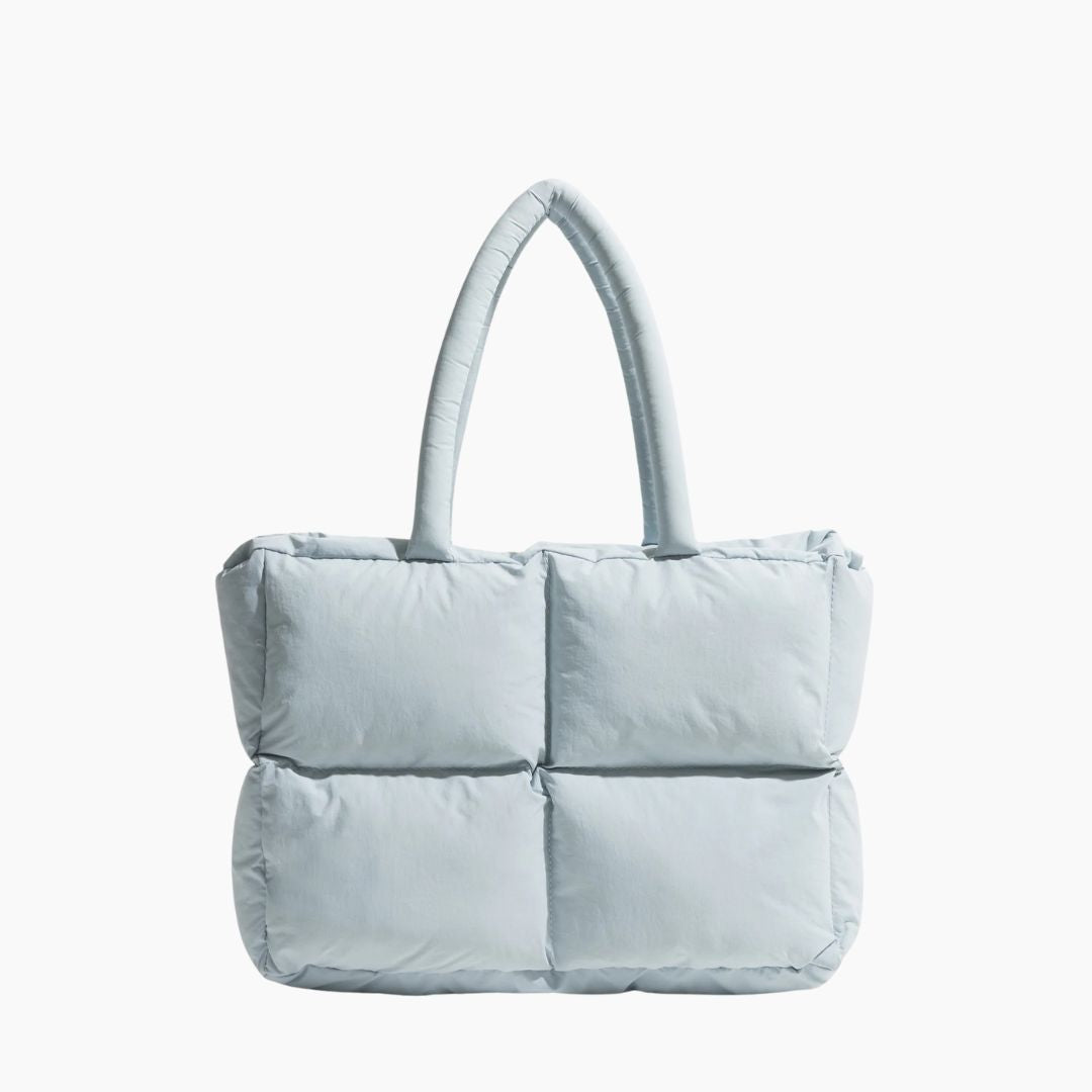 Moderne Skuldertaske Dame med Rummelig Design - Babyblå - Håndtasker - {{ product_tags }