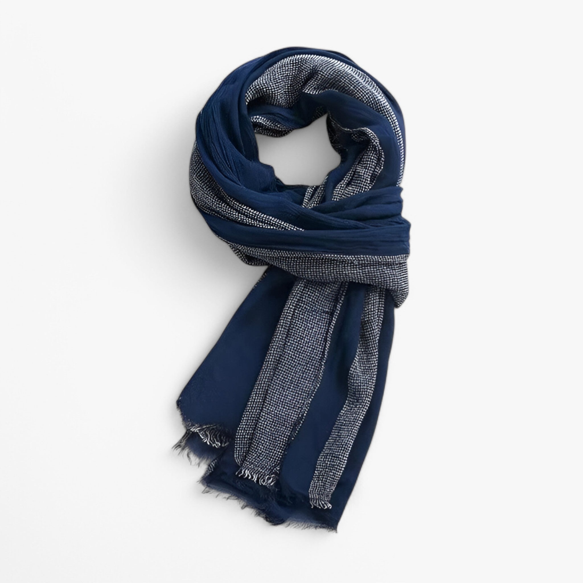 Moon Madrid™ – Whittier Luxe Tørklæde til Stil og Varme - Blå 80x190cm - women's fashion - {{ product_tags }
